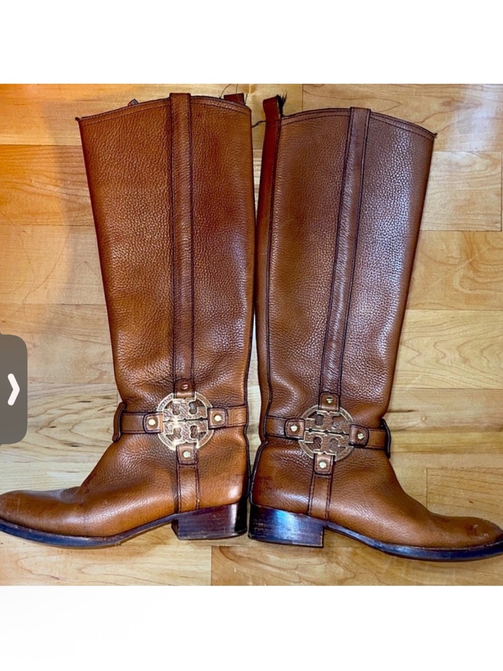 Tory Burch Brown Leather Over-the-Knee Riding Boots
